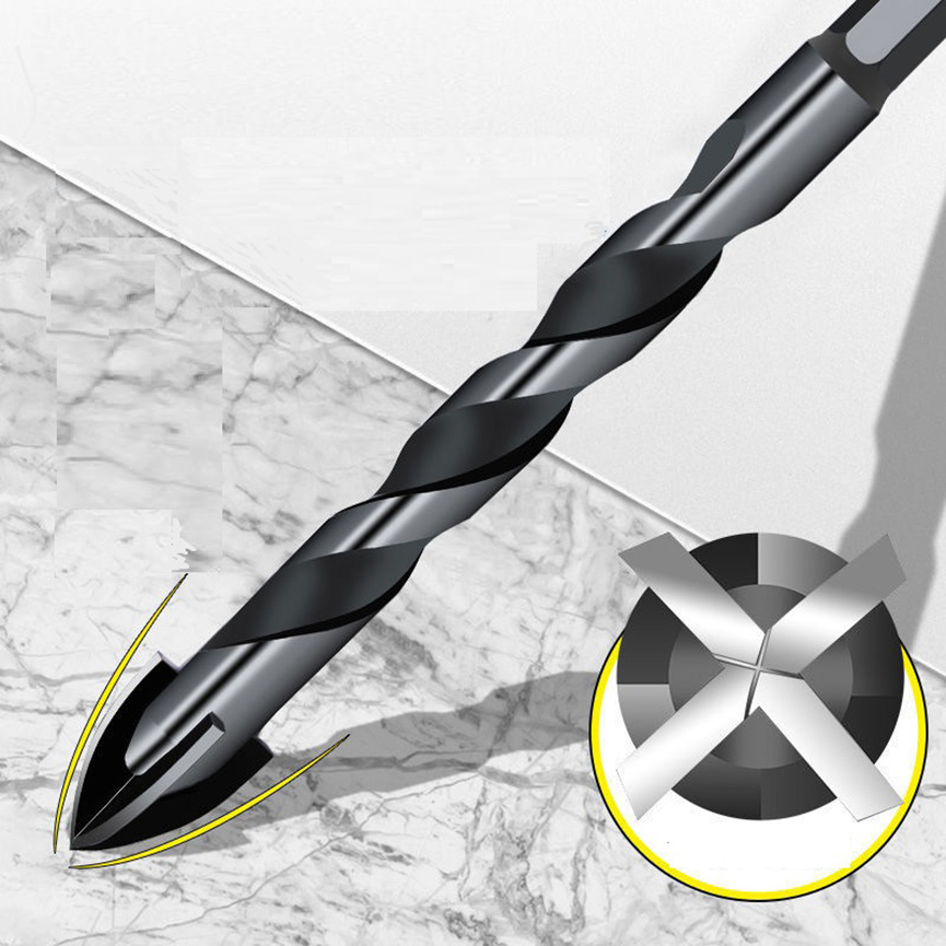 serbestberdana bilez hex shank carbide cross tips twist drill bit detail