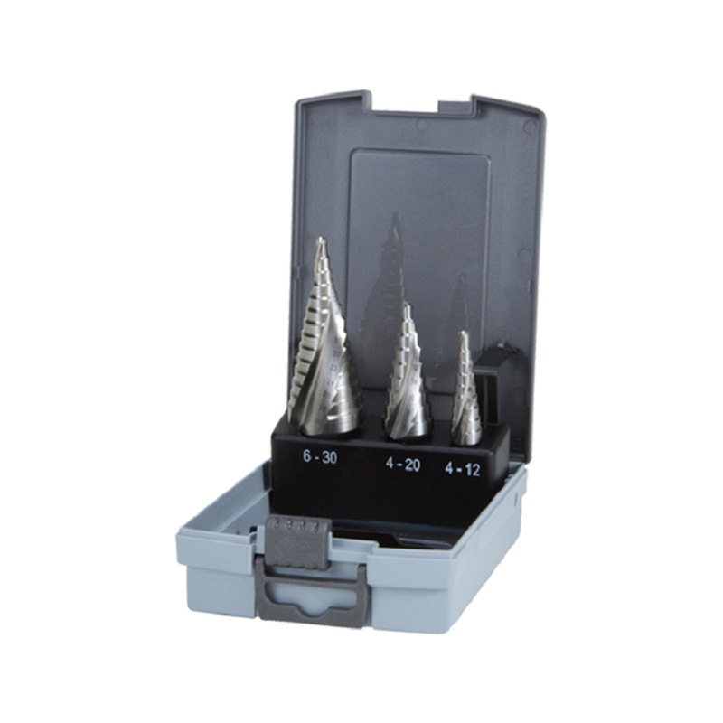 3pcs HSS step drill bits set with spiral flute (2)