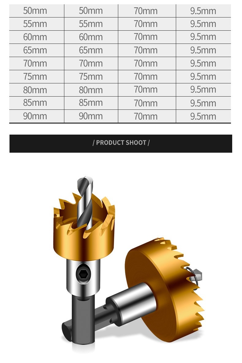 5pcs tin coated hss hole saw set (1)