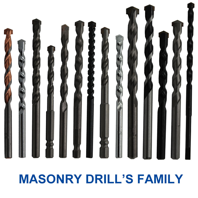 masonry drill bits types