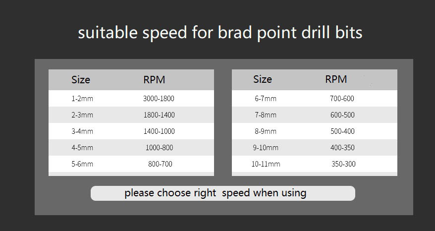 wood brad point drill bit with hex shank details (3)